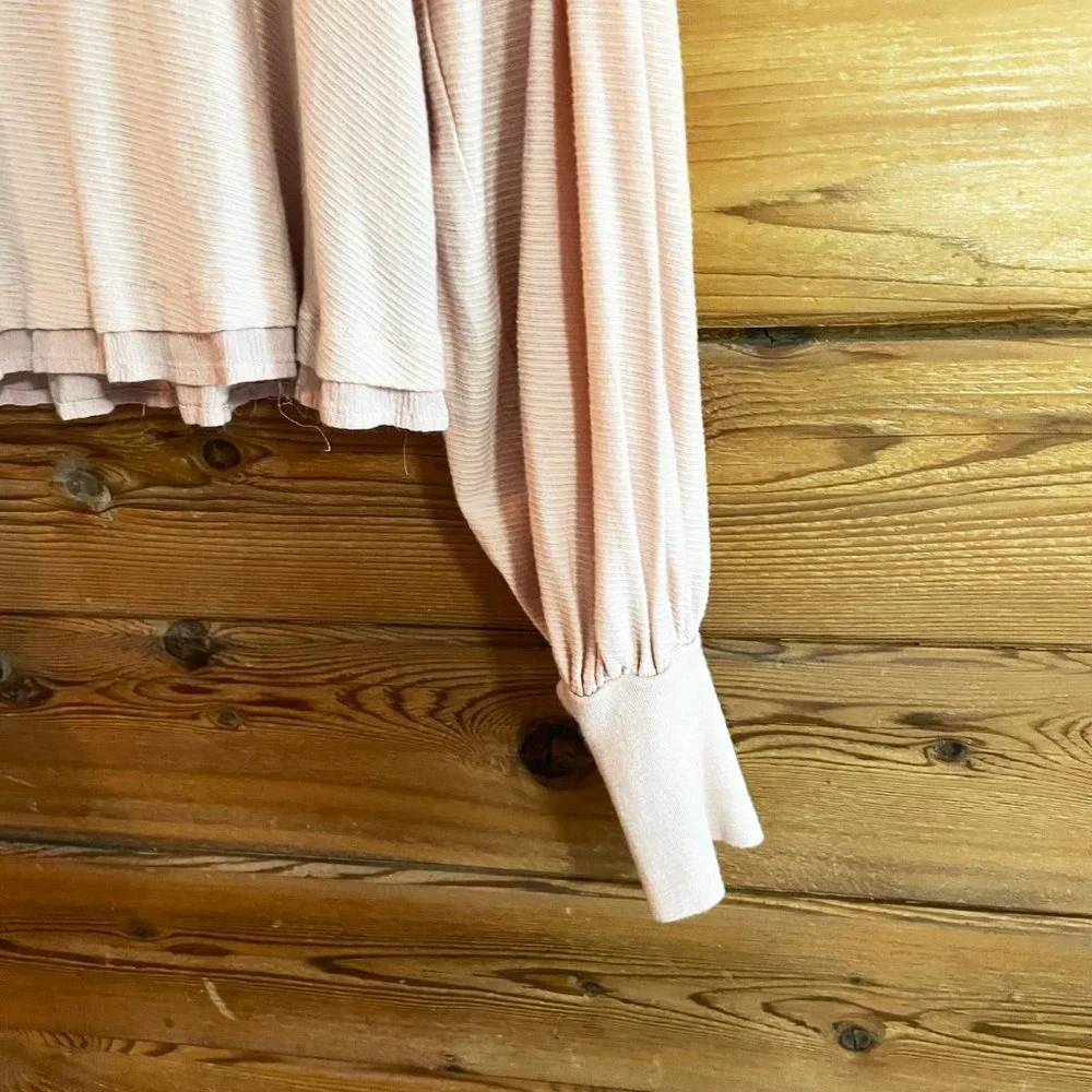 Free People Billie Long Sleeve Pullover Tee Shirt